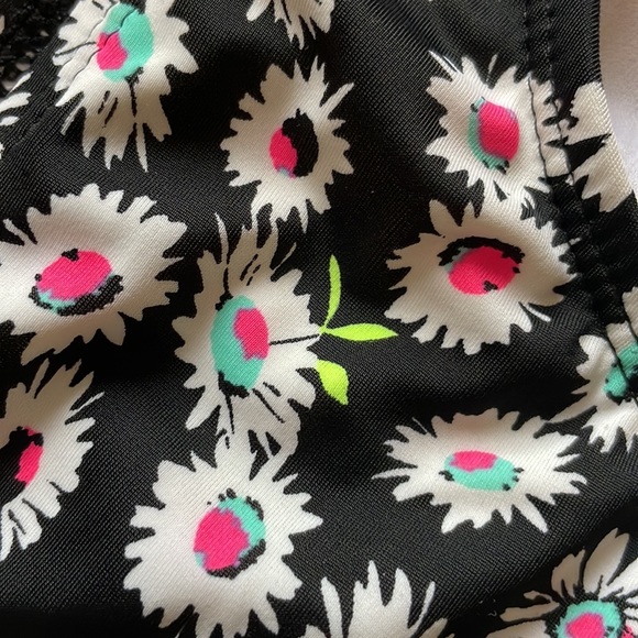 Black Floral 2pc Bikini Swimsuit - Picture 4 of 8